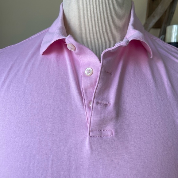POLO RALPH LAUREN Pink Classic Fit Polo Shirt Preppy Spring Pony Golf Size Large - Picture 6 of 8